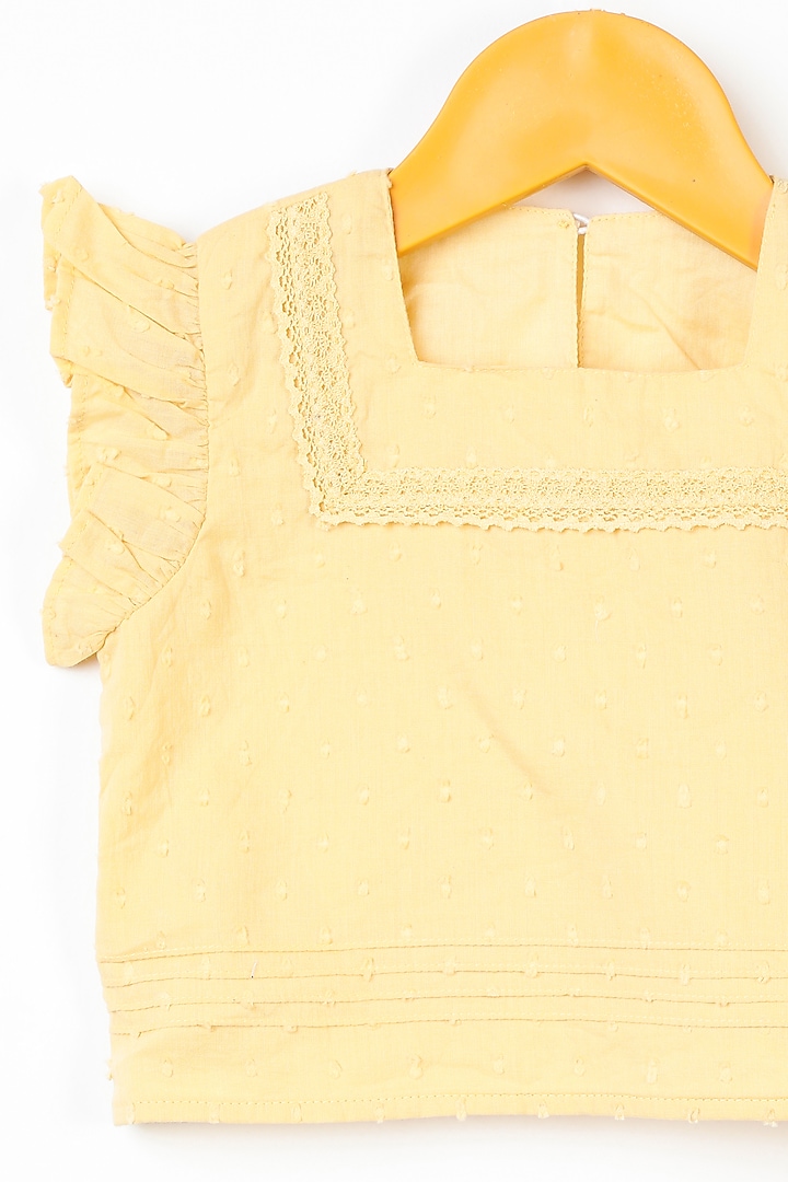 Mellow Yellow Crop Top For Girls by Swoon baby at Pernia's Pop Up Shop