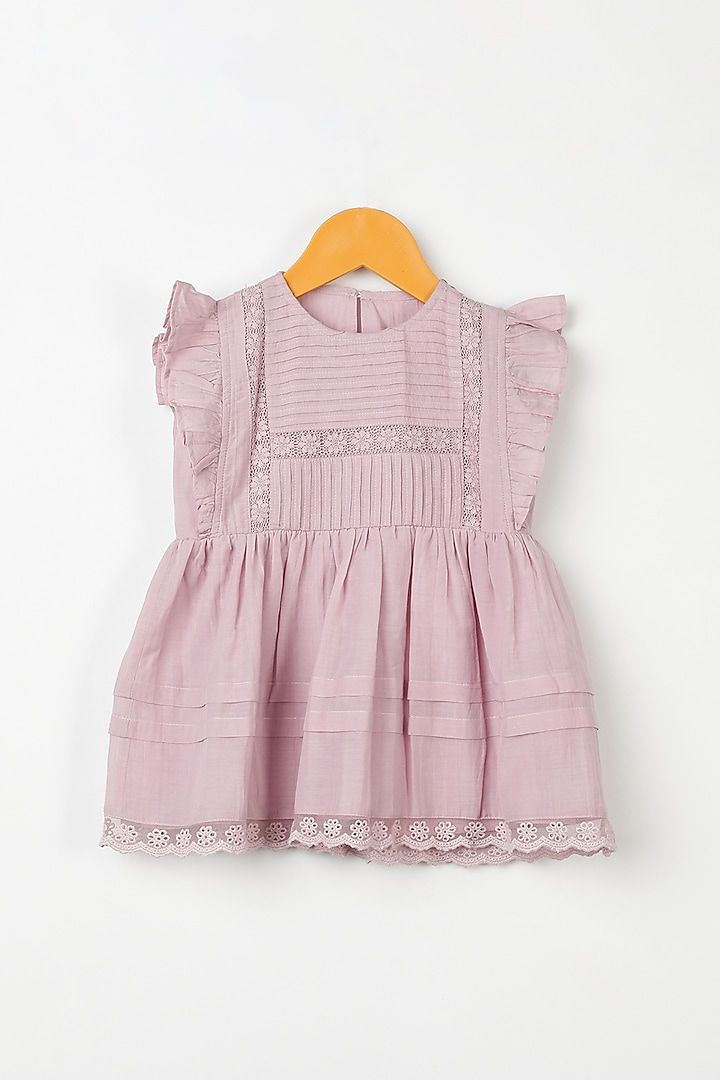 Lavender Organic Cotton Dress For Girls by Swoon baby