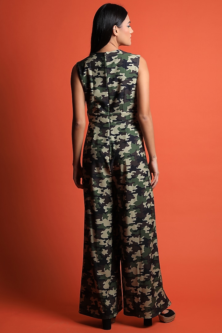 Multi-Colored Printed Jumpsuit by Swatee Singh at Pernia's Pop Up Shop