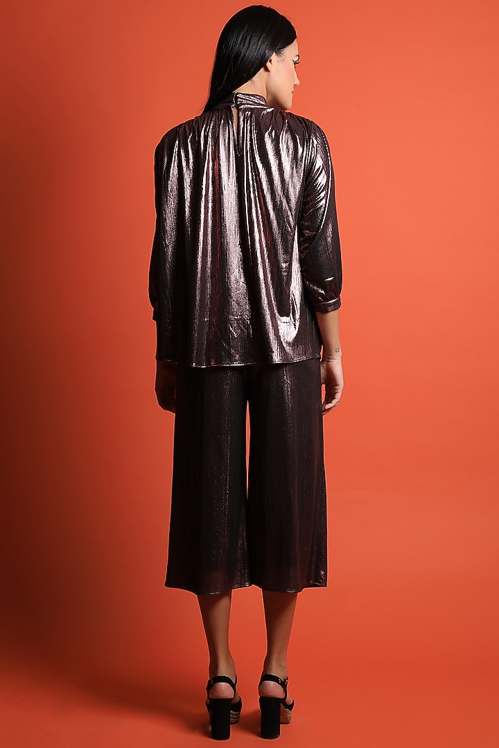 Copper Foil Co-Ord Set by Swatee Singh at Pernia's Pop Up Shop