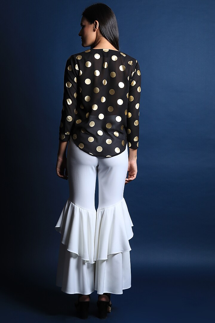 Ivory Crepe Pants by Swatee Singh at Pernia's Pop Up Shop