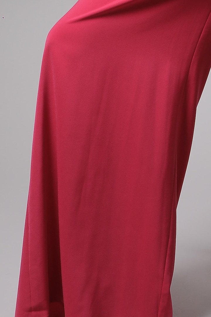 Fuchsia Jumpsuit With Cape by Swatee Singh at Pernia's Pop Up Shop