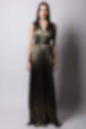 Gold Foil Gown by Swatee Singh at Pernia's Pop Up Shop