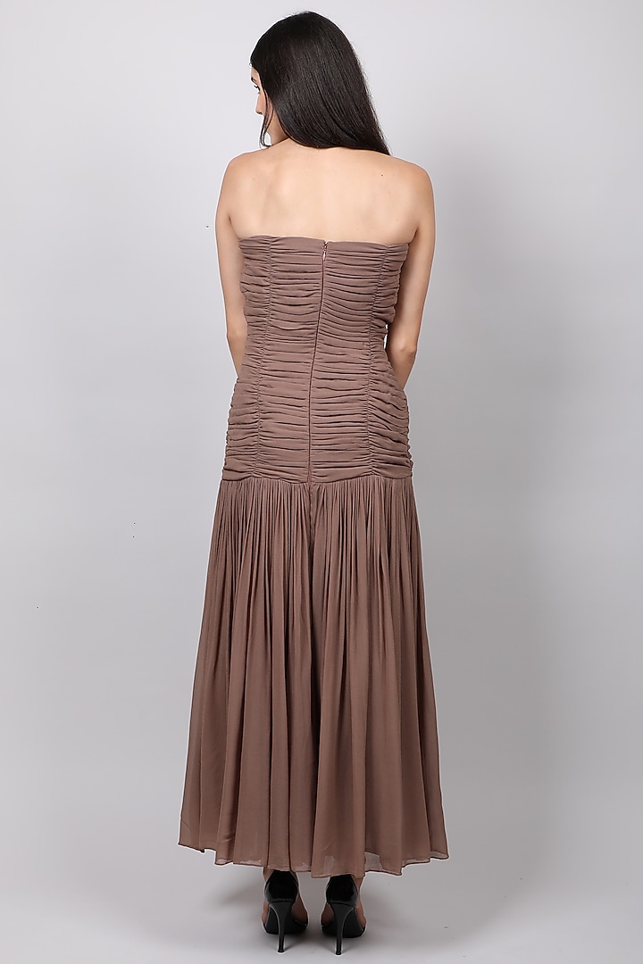 Oyster Off Shoulder Vacation Dress by Swatee Singh at Pernia's Pop Up Shop