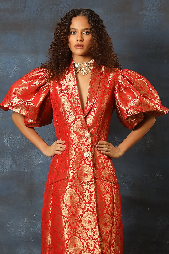red dress with shrug Audrey Dress - Cerise Red main image 0