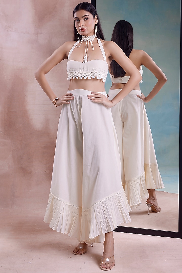 Ivory Organic Cotton Co-Ord Set by Shwetanga at Pernia's Pop Up Shop