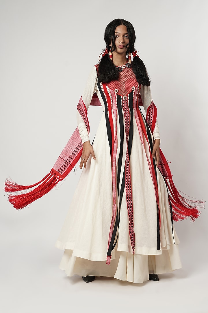 Multi-Colored Cotton Kalidar Tunic Set by Shwetanga at Pernia's Pop Up Shop