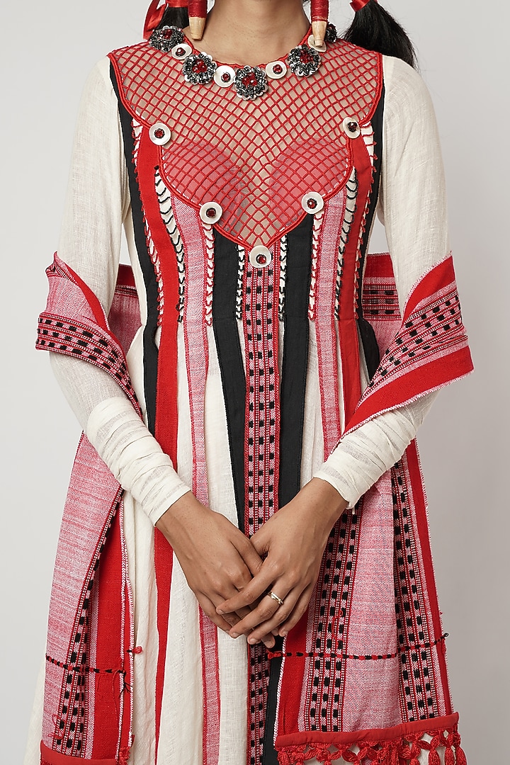 Multi-Colored Cotton Kalidar Tunic Set by Shwetanga at Pernia's Pop Up Shop