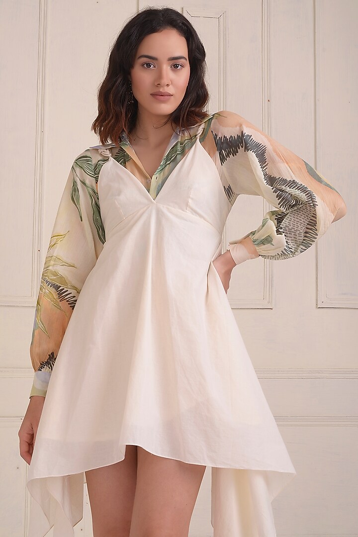 Ivory Organic Cotton Summer Dress by Shwetanga at Pernia's Pop Up Shop