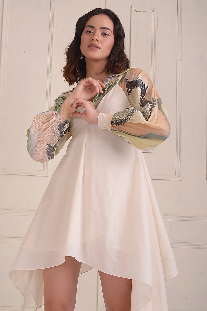 Ivory Organic Cotton Summer Dress by Shwetanga at Pernia's Pop Up Shop