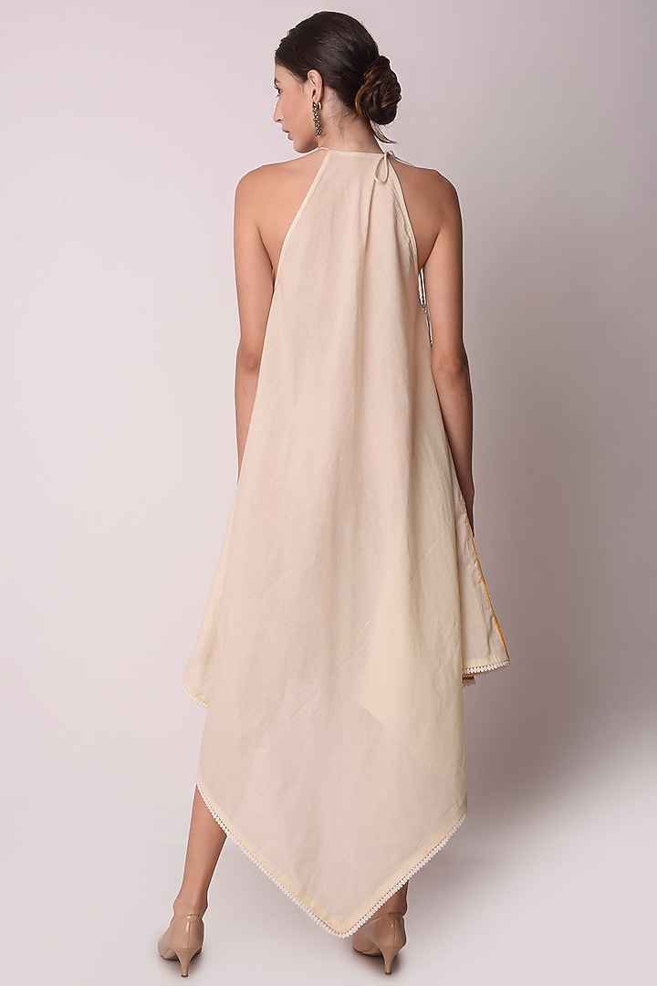 Multi-Coloured Organic Cotton Midi Vacation Dress by Shwetanga at Pernia's Pop Up Shop