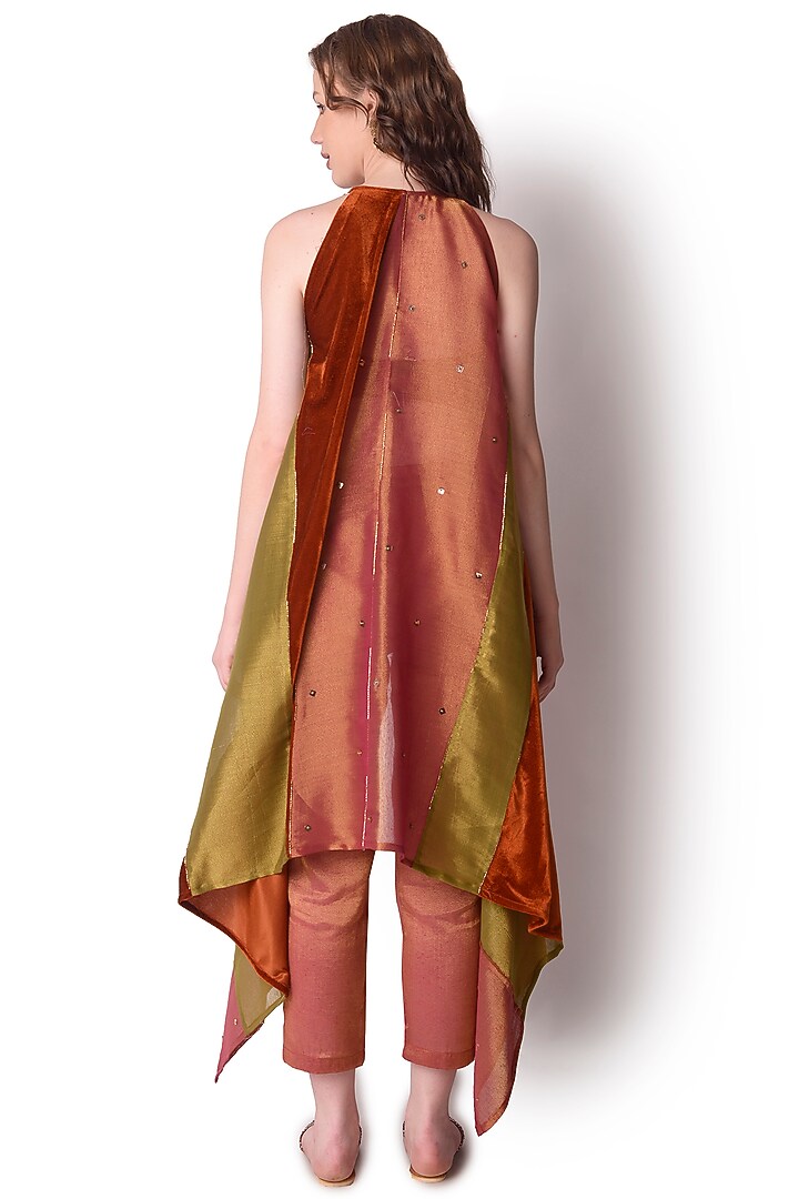 Multi-Colored Embroidered Jacket Set by Shwetanga at Pernia's Pop Up Shop
