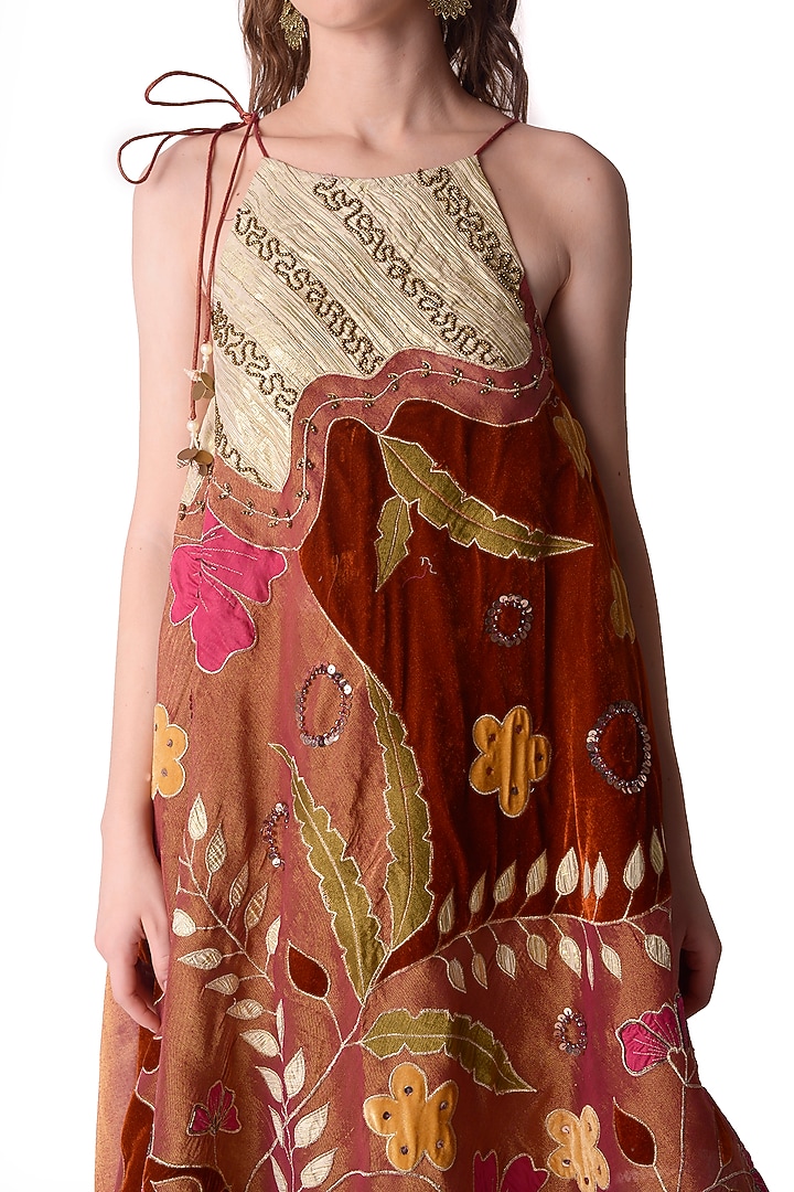 Multi-Colored Patch Work Scarf Summer Dress by Shwetanga at Pernia's Pop Up Shop
