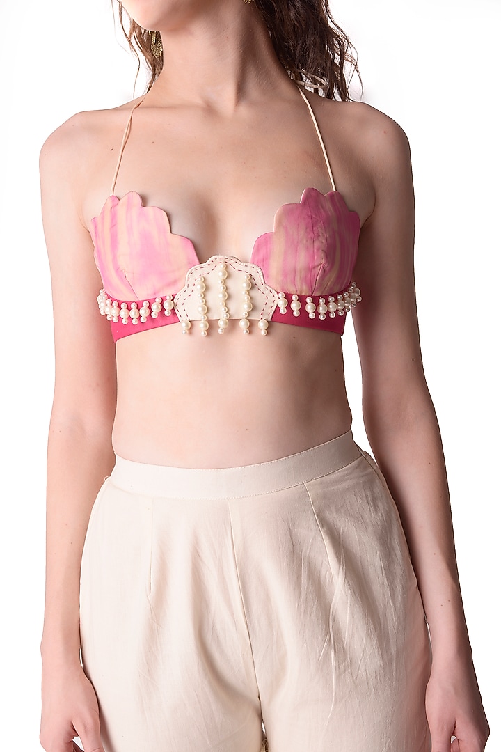 Ivory Cotton Party Wear Sharara Set by Shwetanga at Pernia's Pop Up Shop