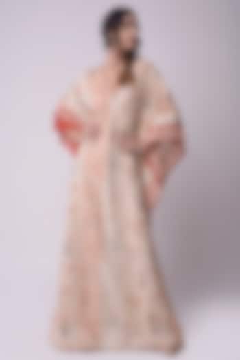 Ivory Embroidered Kaftan by Shwetanga at Pernia's Pop Up Shop
