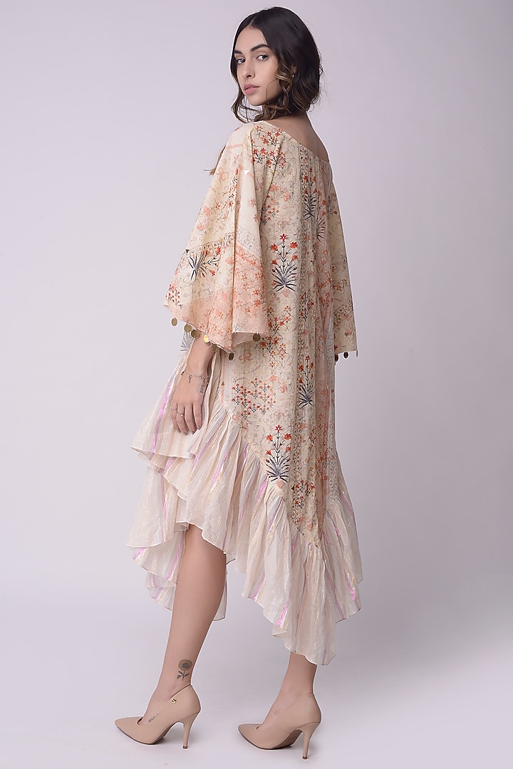 Ivory Printed Boho Summer Dress by Shwetanga at Pernia's Pop Up Shop