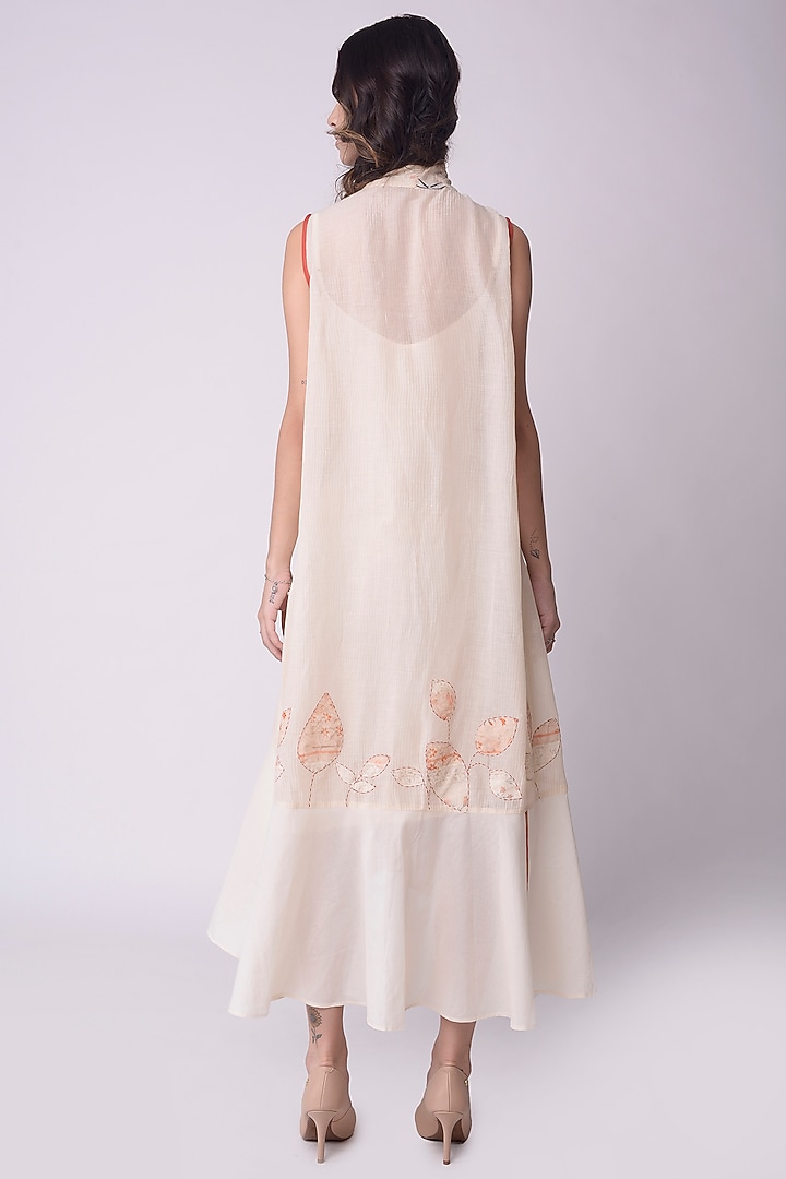 Ivory Tie-Dye A-Line Summer Dress by Shwetanga at Pernia's Pop Up Shop