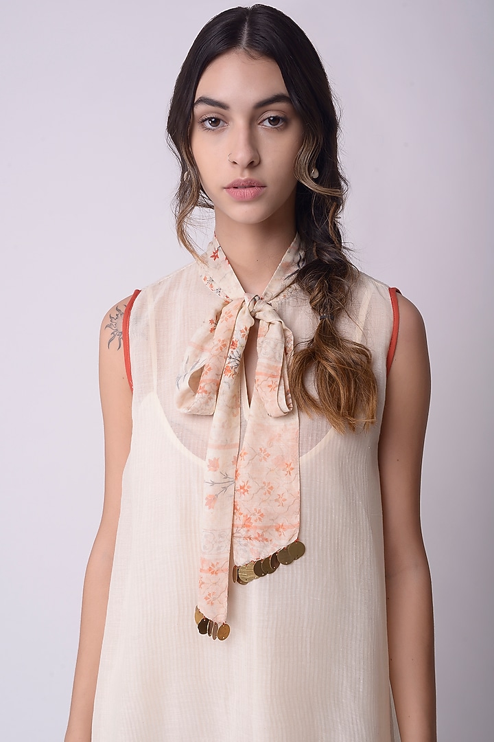 Ivory Tie-Dye A-Line Summer Dress by Shwetanga at Pernia's Pop Up Shop