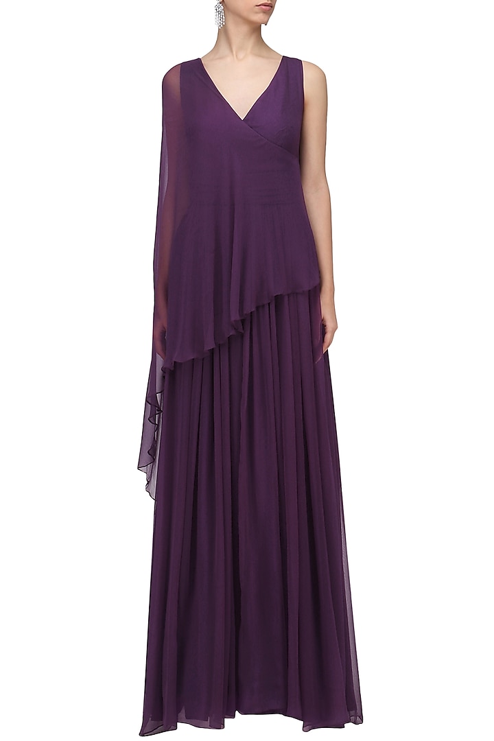 Purple overlay gown available only at Pernia's Pop Up Shop.