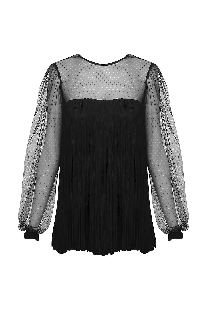 Black fringes top available only at Pernia's Pop Up Shop.