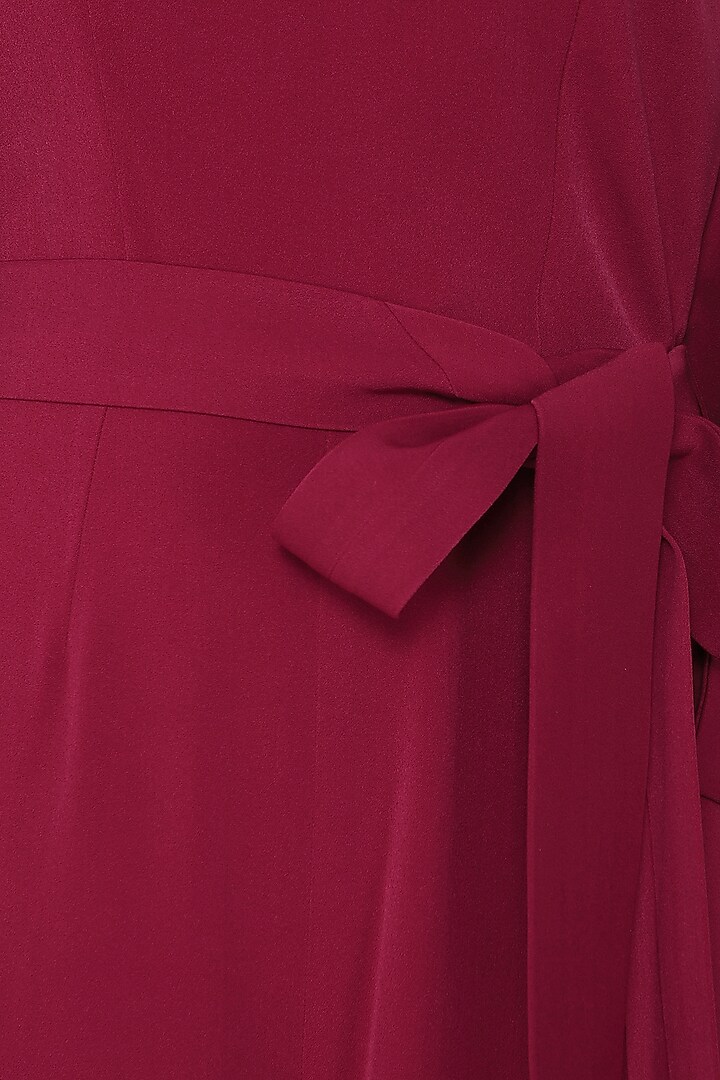 Red one shoulder drape gown available only at Pernia's Pop Up Shop.