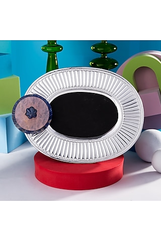 Multi-Colored Silver Plated Frame by SwatiN
