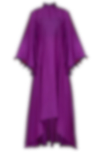 Purple Flared Kaftan Midi Dress by Swati Jain