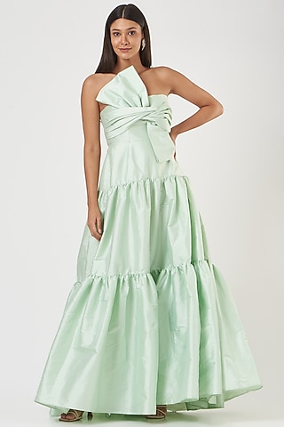 Mint Three-Tiered Dress by SHRIYA SOM