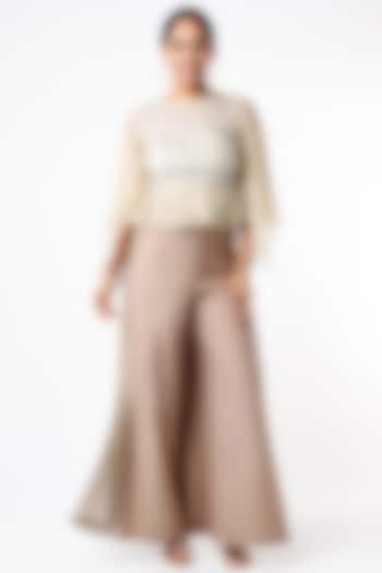 Brown Wide-Legged Pants by Synonym