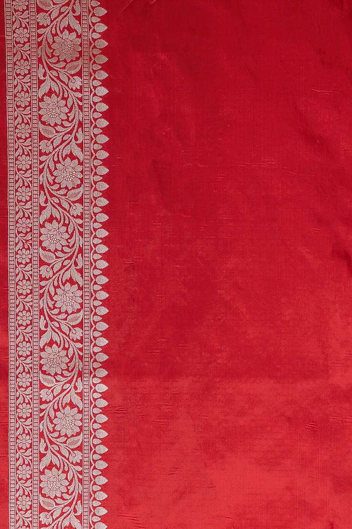 Wine Katan Silk Wedding Saree Set by Taba Kashi By Artika Shah at Pernia's Pop Up Shop
