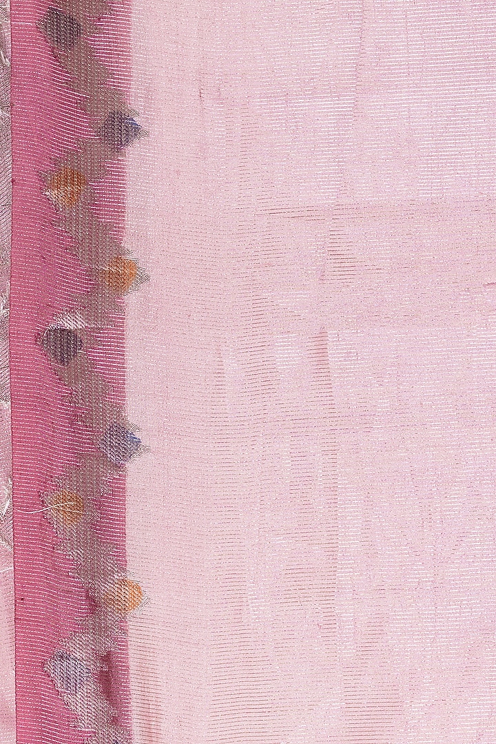 Light Pink Pure Tissue Party Wear Saree Set by Taba Kashi By Artika Shah at Pernia's Pop Up Shop