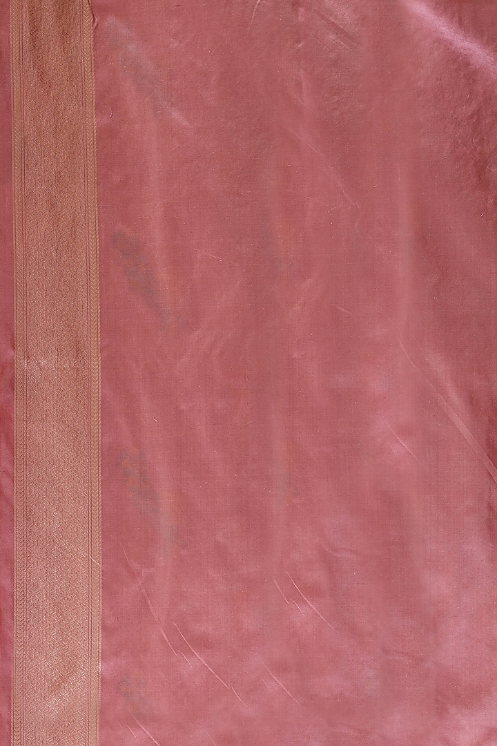 Pink Katan Silk Handloom Wedding Saree Set by Taba Kashi By Artika Shah at Pernia's Pop Up Shop