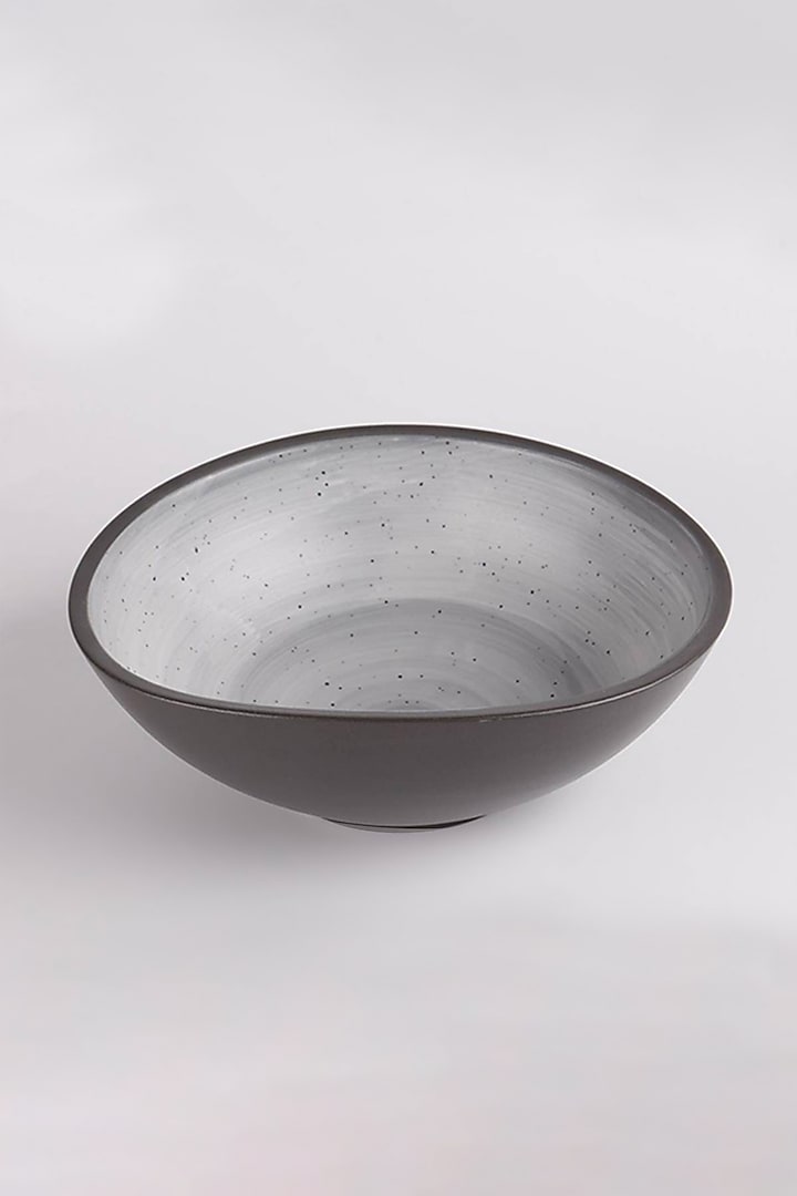 Grey Textured Dessert Bowl by Table Manners