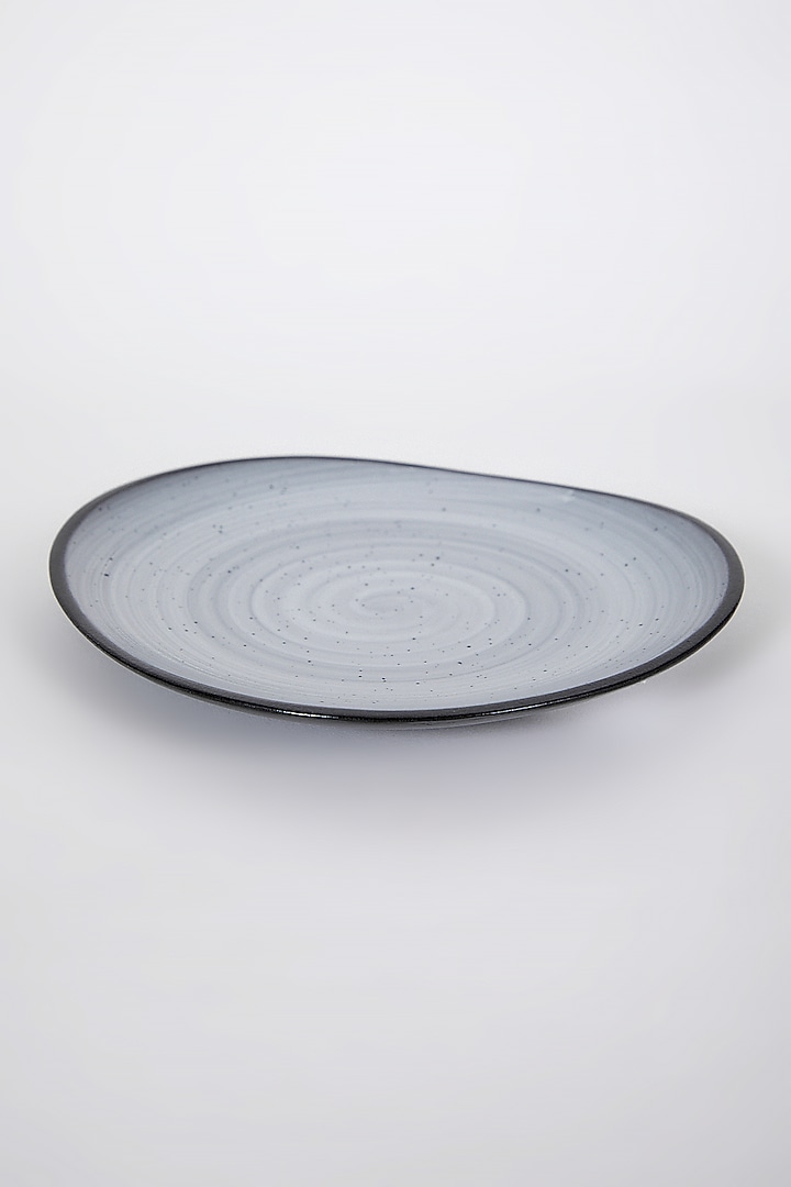 Black Porcelain Plate by Table Manners