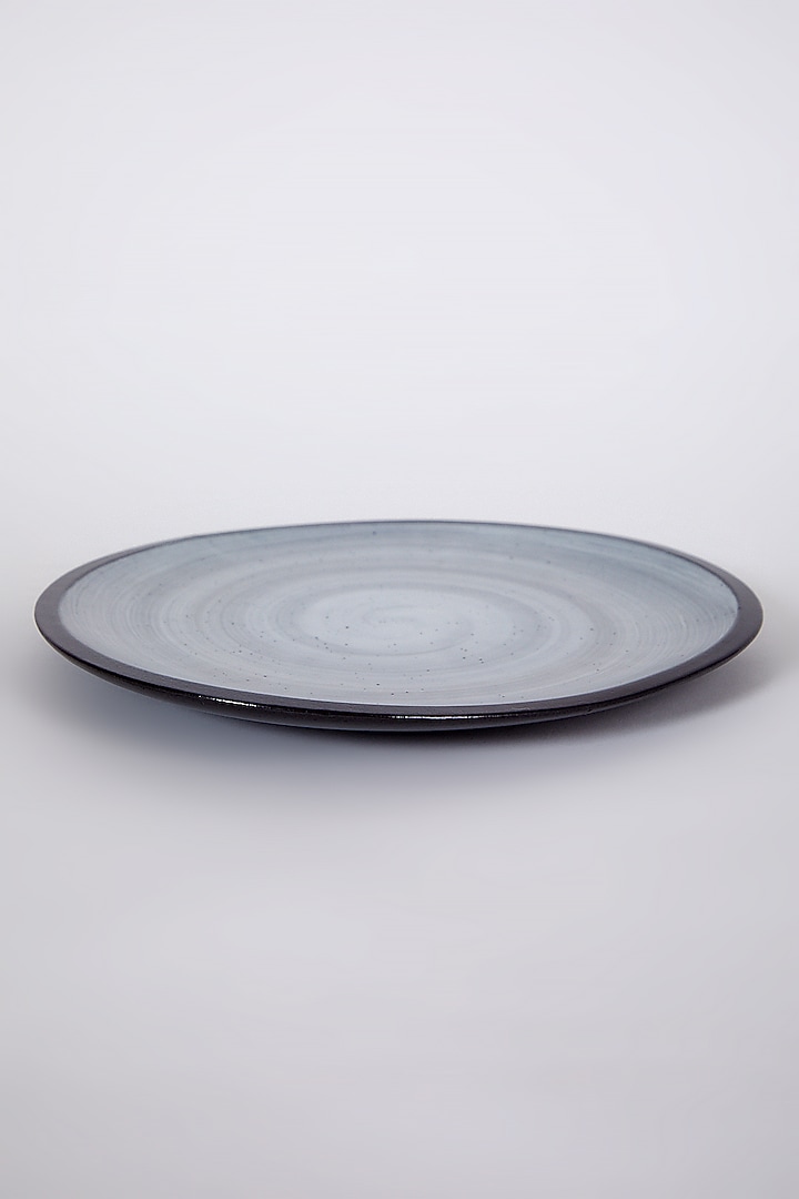 Black Porcelain Marble Textured Plate by Table Manners at Pernia's Pop Up Shop