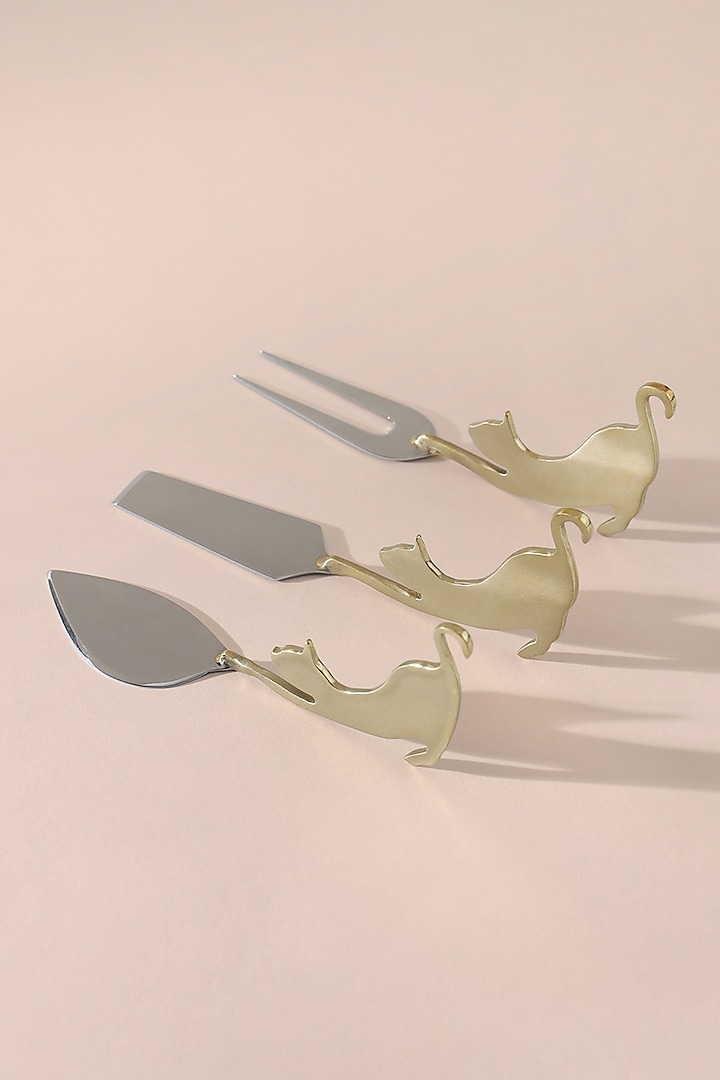 Gold & Silver Brass Cultery Set by Table Manners