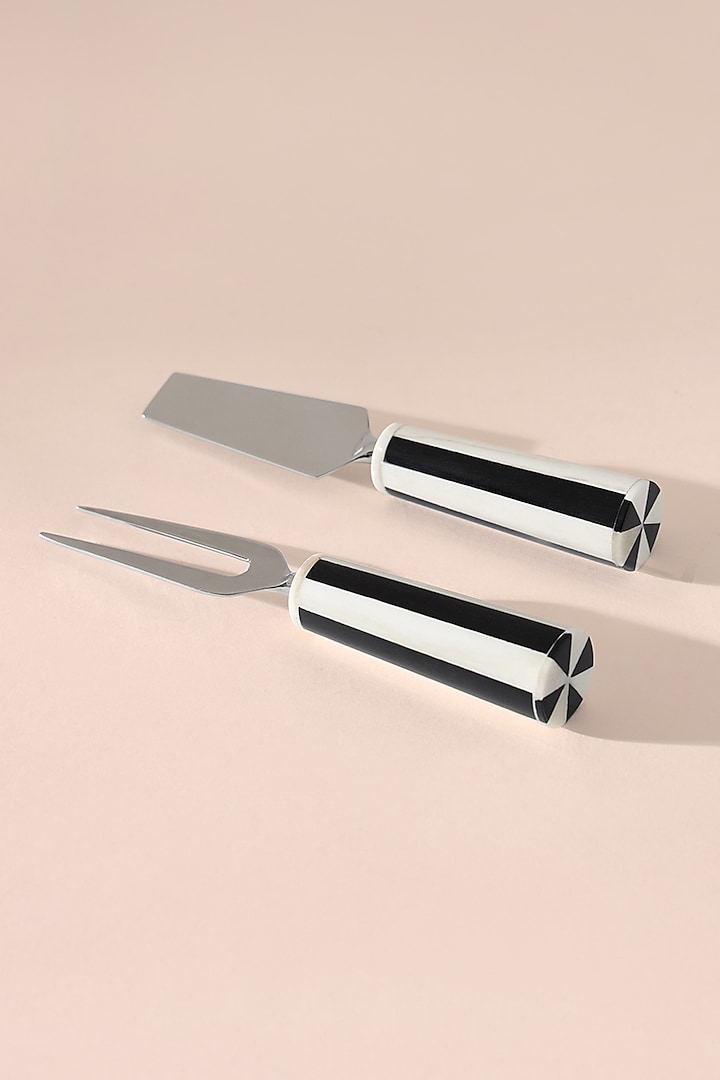 Black & White Brass Cultery Set by Table Manners
