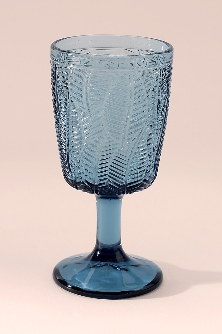 Blue Wine Glass Set by Table Manners at Pernia's Pop Up Shop