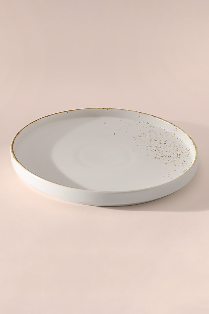 Off-White Porcelain Dinner Plate by Table Manners