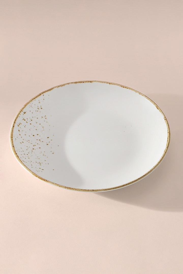 Off-White Porcelain Plate Set by Table Manners at Pernia's Pop Up Shop