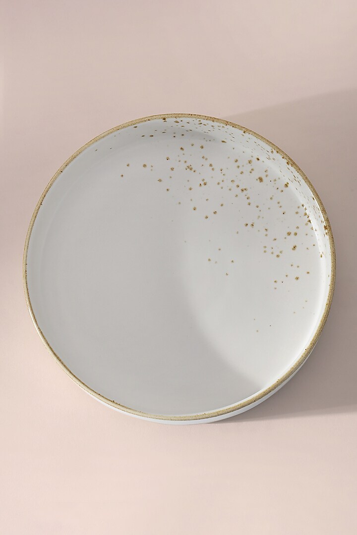 Off-White Porcelain Salad Plate by Table Manners at Pernia's Pop Up Shop
