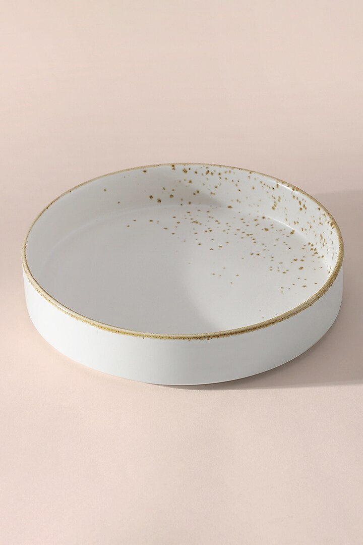 Off-White Porcelain Salad Plate by Table Manners at Pernia's Pop Up Shop