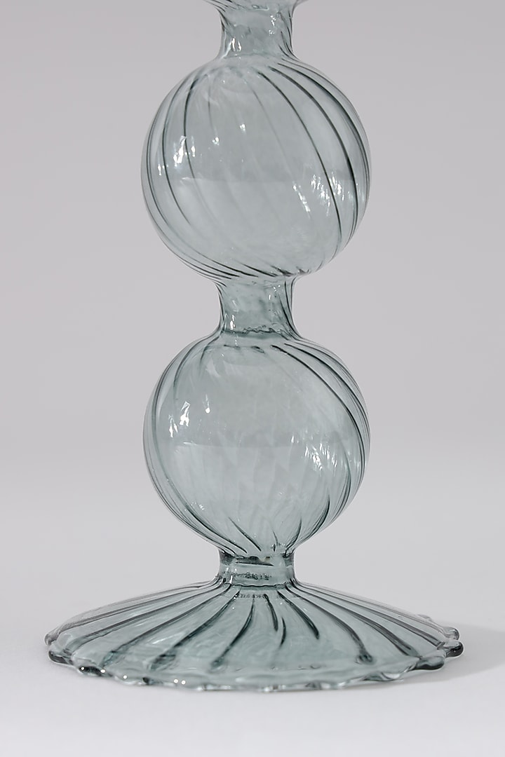 Grey Glass Candle Holder by Table Manners at Pernia's Pop Up Shop
