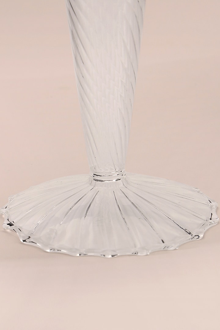 White Glass Candle Holder by Table Manners at Pernia's Pop Up Shop