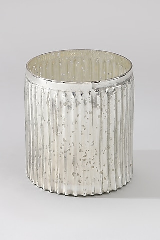 Silver Glass Vase Set by Table Manners
