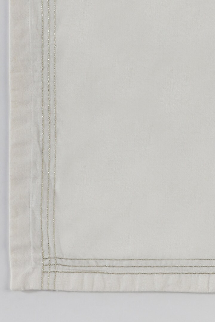 Off-White Cloth Napkin Set by Table Manners at Pernia's Pop Up Shop