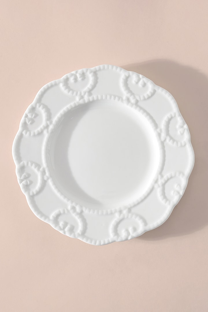 White Bone China Quarter Plate by Table Manners at Pernia's Pop Up Shop
