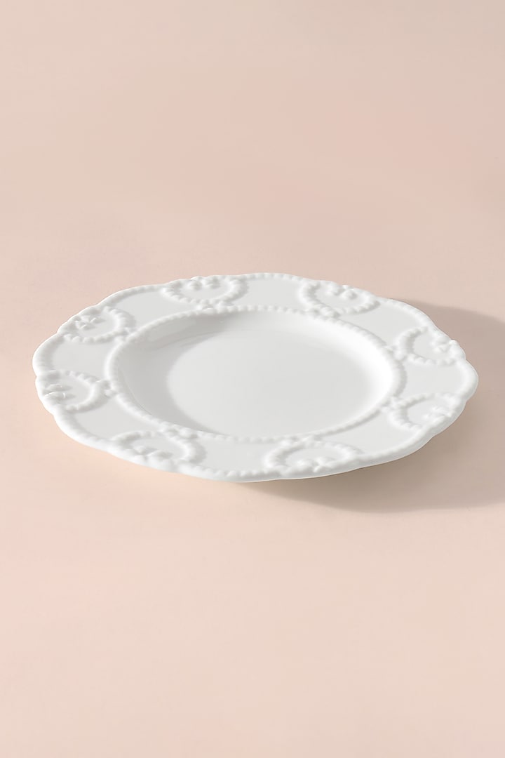 White Bone China Quarter Plate by Table Manners at Pernia's Pop Up Shop