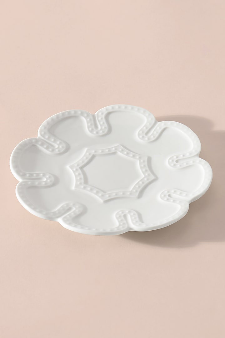 White Bone China Dessert Plate by Table Manners at Pernia's Pop Up Shop
