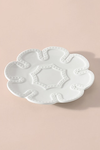 White Bone China Dessert Plate by Table Manners